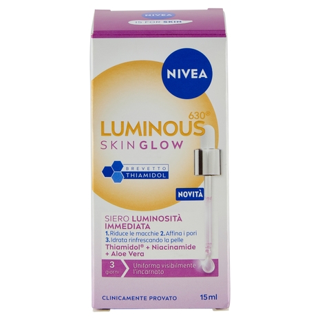 Nivea Luminous630 Skin Glow Siero Luminosità Immediata 15 ml